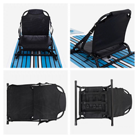 Siège pliable multifonctionnel ISURE MARINE, kayak à tube en aluminium réglable, bateau gonflable, chaise avec dossier pour canoë