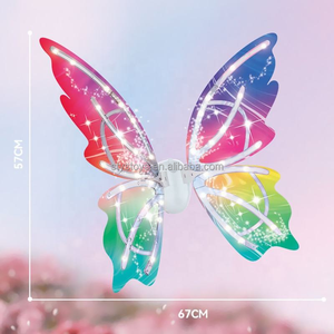 Alas de Mariposa di chuyển Cổ Tích cánh bướm trang trí tiệc Halloween Đồ chơi cô gái ăn mặc cánh bướm sáng lên - Product Image 4