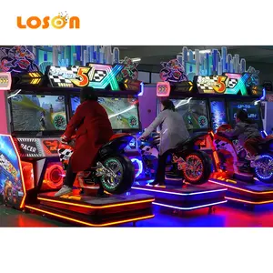 Terbaru Motor Super 5 DX 4d Motor Moto Sepeda Balap GP Simulator Arcade Koin Dioperasikan Mesin Game