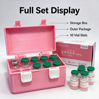Boîte de rangement personnalisée en PLA imprimée en 3D pour flacons, 10 emplacements, étui de protection pour flacons en verre avec double verrouillage