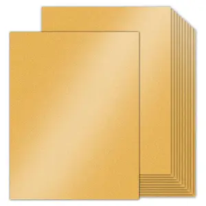 Custom Gold Cardstock Paper Gold Shimmer Cardstock 8.5 x 11 Metallic Paper for Invitation Card Making