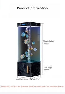 <span class=keywords><strong>Aquarium</strong></span> en verre rectangulaire avec filtration supérieure en verre ultra-blanc, contreplaqué en bois massif, <span class=keywords><strong>éclairage</strong></span> LED, drainage en un clic, <span class=keywords><strong>aquarium</strong></span> pour poissons à balles - Product Image 6