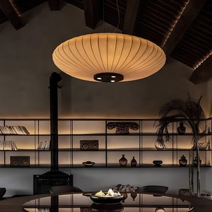Lustre rond de style chinois E27 à six têtes, lampe à économie d'énergie pour salon, salle de thé, salle à manger - Product Image 1