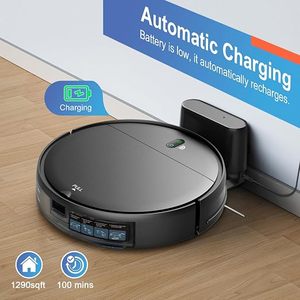 Robot aspirateur et serpillière 2 en 1, aspirateur robotisé avec application programmable/Alexa/commande vocale, robot aspirateur et serpillière mince à auto-recharge - Product Image 5