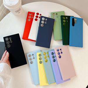 Coque de téléphone en silicone liquide véritable antichoc avec doublure en microfibre et protection de caméra surélevée de 1 mm pour <span class=keywords><strong>Samsung</strong></span> Galaxy S23 S24 S25 S26 - Product Image 3
