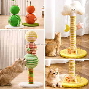 Joli <span class=keywords><strong>griffoir</strong></span> pour chat en sisal naturel, design Cactus, Champignon, Carotte, pour chats d'intérieur - Product Image 4