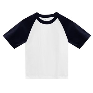 Men's Eco-Friendly Street Style Blank Solid Knitted Polyester/Cotton Raglan Sleeve <b>Round</b> <b>Neck</b> Regular Fit 220g <b>T</b>-<b>shirt</b> - Product Image 4