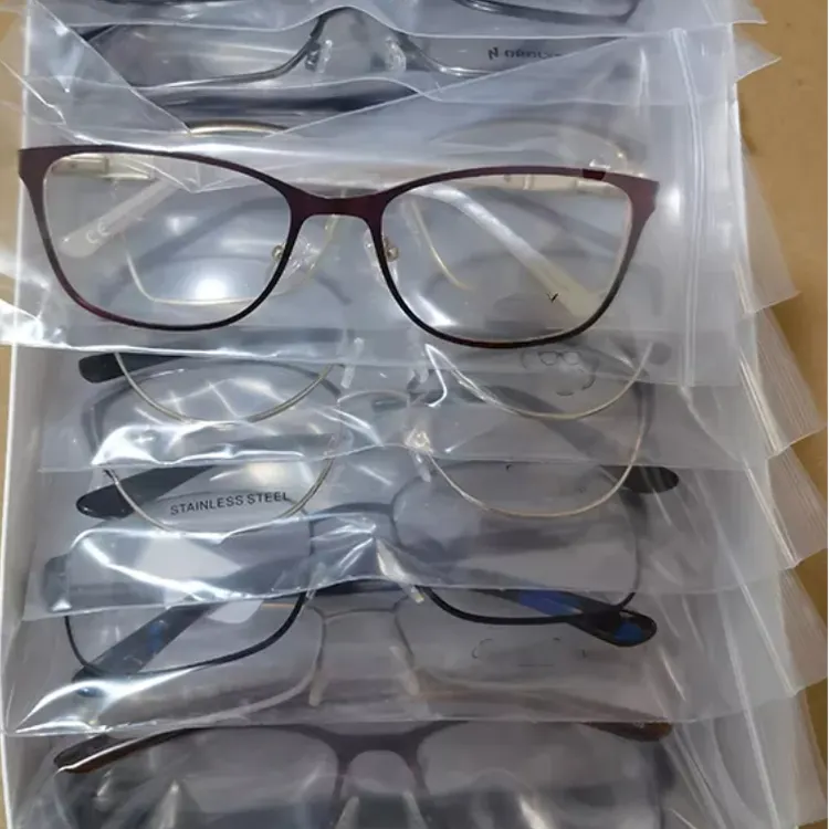 สต็อกโปรโมชั่นโลหะกรอบแว่นตาออปติคอลสแตนเลสกรอบแว่นตาเลนส์ตากรอบแบรนด์