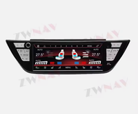 ZWNAV pour BMW série 5 G30/M5/X3/X4/6 série 2018-2022 AC panneau écran d'affichage Cluster conditionnement contrôle tactile LCD numérique