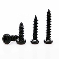 2010 pièces/boîte M1 M1.2 M1.4 M1.7 M2 M3 M4 Noir Tailles de Mélange Kit Mini Micro Croix Phillips vis à Bois à Tête Ronde Vis Autotaraudeuse