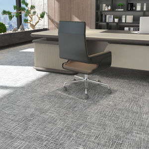 Modern Office Carpet Tile Abstract Pattern Rectangle Non-Slip Rubber Backing Low Pile Commercial Use - Product Image 1