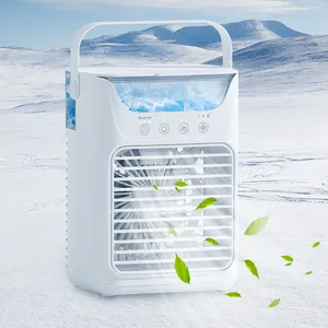智能热卖便携式空气冷却器风扇，低噪音三档速度定时家用冰水风扇