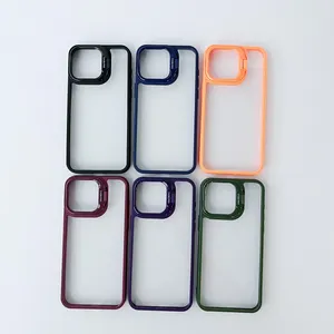 Bracket Three-In-One Cell Phone Case for iPhone Samsung Oppo