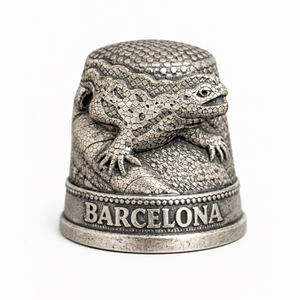 Diseño Personalizado <span class=keywords><strong>en</strong></span> Metal <span class=keywords><strong>3D</strong></span> con Relieve Temático para Dedal, con Color Personalizado para Emblemas Decorativos, Artesanías de Metal como Recuerdos - Product Image 1