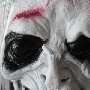 قناع وحش أنثوي حقيقي لكامل الوجه، مخصص، من اللاتكس، بشعر أبيض وتجاعيد، لزي حفلات الهالوين المرعبة - Product Image 4