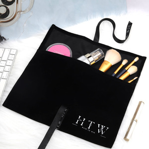 Cao cấp tùy chỉnh logo in Da Lộn Phong bì quà tặng bao bì Pouch tóc lưu trữ phong bì túi với Bow Ribbon - Product Image 2