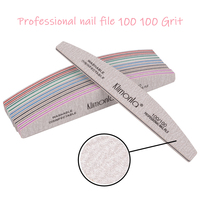 Juego de 50 Limas de Uñas Profesionales de Doble Esponja EVA, Grano 80/100/150/180/240, Papel de Lija, Herramientas para Manicura de Salón