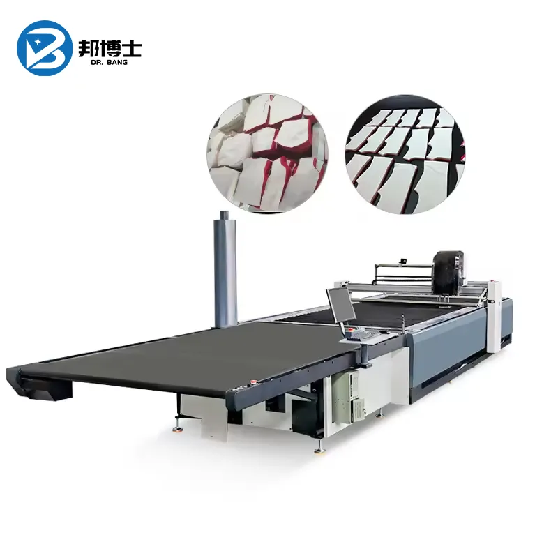 Dr. Bang Automatic garment Work clothes fabric cloth wool cutter spreading and cutting machine table
