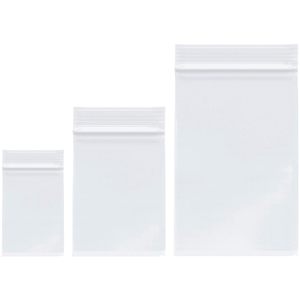 ถุงซิปล็อค LDPE แบบปิดผนึกเองได้ สำหรับใส่หมากฝรั่งและนม ใส กันน้ำ เป็นมิตรกับสิ่งแวดล้อม หนา 2 มิล - Product Image 1