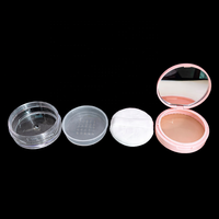 Poudres à lèvres en vrac personnalisées avec miroir, boîte en plastique, emballage cosmétique vide, OEM ODM