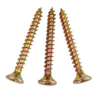 Tornillos para aglomerado de madera, cabeza avellanada, Phillips, zincados, autorroscantes, 50 mm