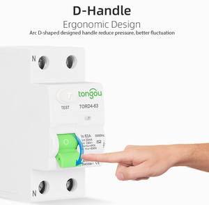 TONGOU単相63A 10ma 30mA <span class=keywords><strong>RCCB</strong></span>残留電流デバイスAC 2P/<span class=keywords><strong>4P</strong></span> ELCB RCBOサーキットブレーカー - Product Image 4