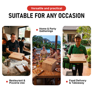 Wellons Wholesale Pizza Box Package Carton Supplier Custom Design Printed <b>Packing</b> Bulk Cheap Pizza <b>Boxes</b> With Your Own Logo - Product Image 3