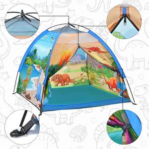 Dinosaur Kids Play <b>Dome</b> <b>Tent</b> Sports Toy for Ages 2-7 Indoor Outdoor Easy Assembly Gift - Product Image 4
