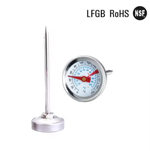 SW 0 ~ 100 Graus Cel Probe Household Grill Forno Cozinha Ferramentas 304 Aço Inoxidável Churrasco Churrasco Smoker Grill Termômetro - Product Image 3