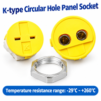 K-Typ Rundloch-Paneelsteckverbinder RMJ-K-R Rundsteckverbinder RSJ-J-R Eingebetteter Thermoelement-Steckverbinder