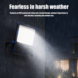 Thick Die-cast Aluminum IP65 Waterproof180° Adjustable <b>LED</b> Flood <b>Light</b> with Blue <b>Corner</b> Design High Lumen Outdoor Lighting - Product Image 3