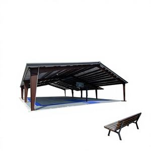 Gimnasio Estándar NBA con Estructura de Acero Prediseñada Impermeable, para la Comunidad, Vida Útil de 50 Años, Resistencia al Viento de 200 km/h - Product Image 1