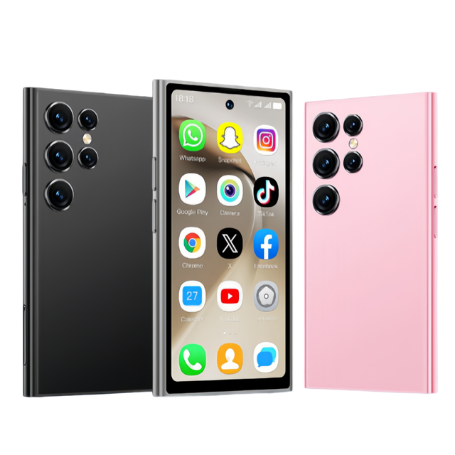 Wholesale S26 Pro Mini Smart Phone 4.0'' HD Full Screen 2GB+16GB Android 12 Dual SIM Standby Small Size LTE Mobile French 65W