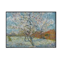 Peinture décorative abstraite de paysage encadrée sur toile pour salon, chambre, couloir, hôtel, maisons d'hôtes - Fraîcheur