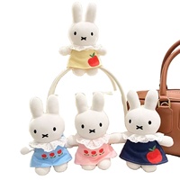 Liontin Kelinci Kecil Lucu Bermotif Kartun, Boneka Plush, Liontin Boneka Kelinci Miffy, Gantungan Tas