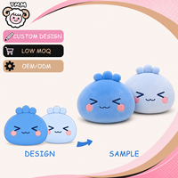 Boneka Slime Custom Dua Warna Lembut Empuk Hewan Boneka Kawaii Grosir Hadiah Anak MOQ Rendah