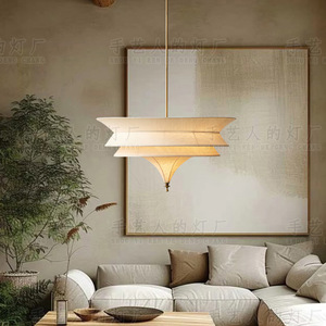 Luminaire suspendu en forme de parapluie, doré, E27, LED, rond, pour restaurant, hôtel, chambre. - Product Image 5