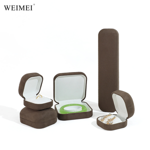 กล่องเก็บเครื่องประดับกำมะหยี่ทรงกลมมุมโค้งมนสุดหรูจาก WEIMEI สำหรับเก็บแหวน ต่างหู สร้อยคอ ลิปสติก กล่องเครื่องประดับพรีเมียม - Product Image 5