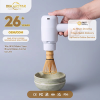 Accessoires pour matcha, pince à thé, fouet à matcha électrique, réglage à trois vitesses en plastique