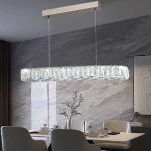 520mm Kristallen RVS LED Eetkamerlamp Koud Wit Licht Cafés Restaurants Thuiskeukens Schakelaarbediening Oppervlakte - Product Image 3