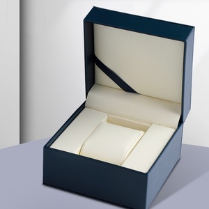 Boîte à montre carrée anti-poussière personnalisée QZ, faible MOQ, logo, boîte cadeau en similicuir de luxe, étui de magasin, prix de gros - Product Image 3