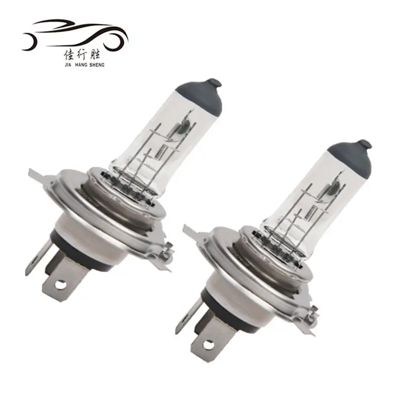 JHS Automotive lampadina alogena H4 12V lampada alogena per auto HB2 luce in vetro trasparente bianco 6000k batteria lampadine per auto ad alta luminosità