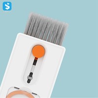 Outil de nettoyage d'écouteurs multifonctions 11 en 1 stylo de nettoyage d'écouteurs Kit de nettoyage de clavier pour nettoyeur Airpods