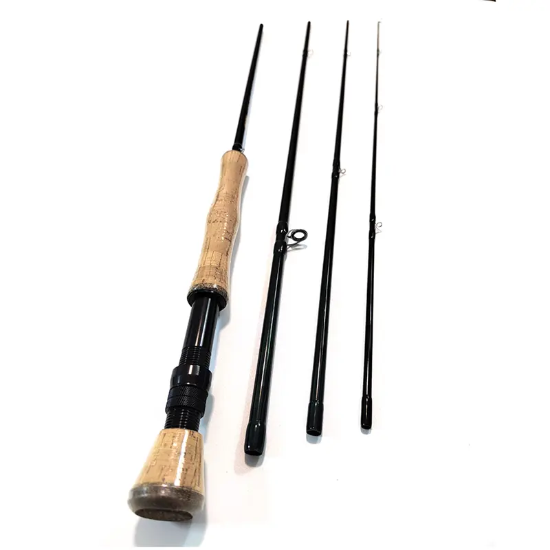 Factory sales high quality 7.5'/8'/8.5'/9' fly fishing rod 4 section fly fishing rod blanks fly fishing rod 9ft