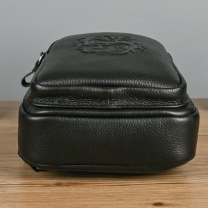 Bolso de Pecho para Hombre, de Cuero Genuino, Impermeable, Bandolera, Estilo Casual de Negocios, Mochila de Cuero Vacuno de Primera Capa - Product Image 3