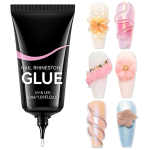 Gel de moulage 3D antidérapant à forte adhérence pour strass, 30 ml, en tube, transparent, pour sculpture et gravure, compatible avec la poudre chromée - Product Image 4
