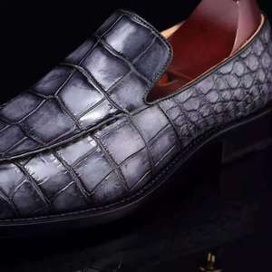 Nuevos estilos de moda para hombres, zapatos mocasines clásicos de cocodrilo puro, zapatos turcos para hombres, bonitos zapators, zapatos formales de cocodrilo elegantes para hombres - Product Image 1