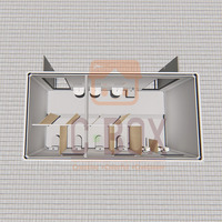 Cbox Toilettes mobiles préfabriquées en conteneur, portables, autoportantes, pour stockage public, nettoyables, unisexe, en EPS, pour extérieur