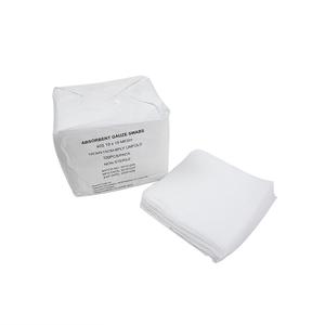 สำลีแผ่นฟองน้ำพับขอบขนาด5x5ซม. ขนาด7.5x7.5ซม. 10ซม. x 10ซม. ใช้สำหรับผ่าตัดทางการแพทย์4ply ปลอดเชื้อ - Product Image 2