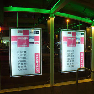 Bất động sản đại lý Showcase Trần treo/Máy tính để bàn Bảng menu LED ảnh Led cửa sổ hiển thị tinh thể hộp đèn cho quảng cáo - Product Image 6